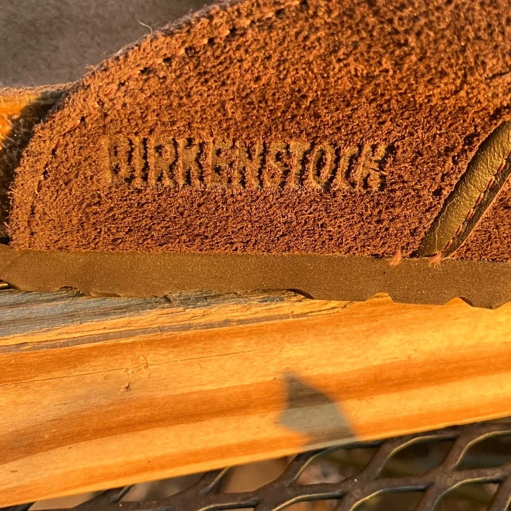 Birkenstock Dark Brown Suede Clogs - Picture 4 of 4